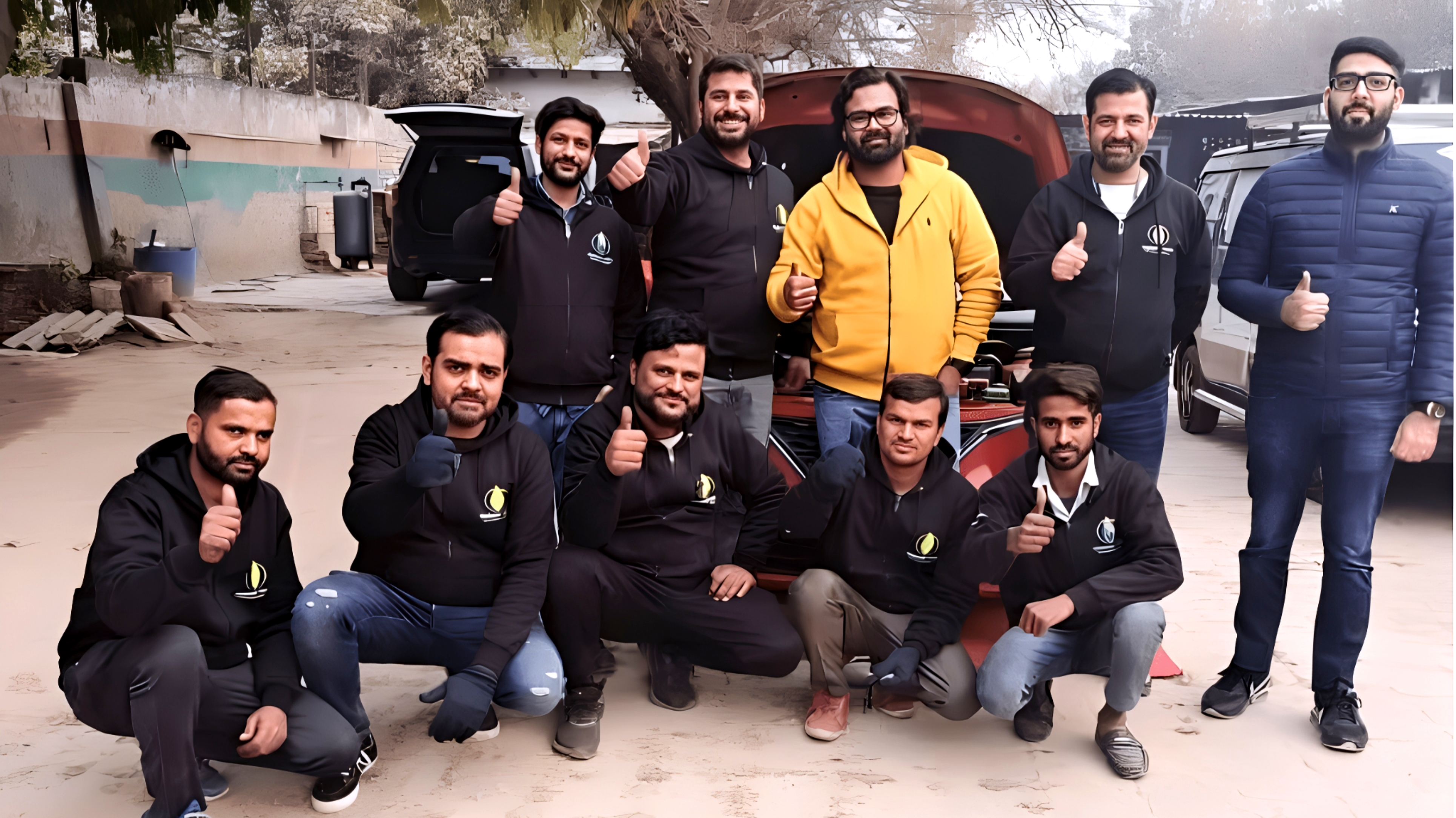 The LetsGO CNG installation team at the workshop