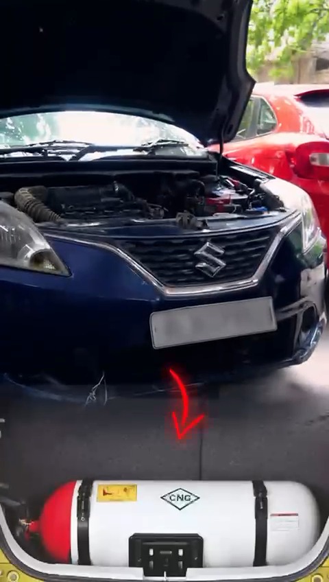 CNG Installation in Baleno